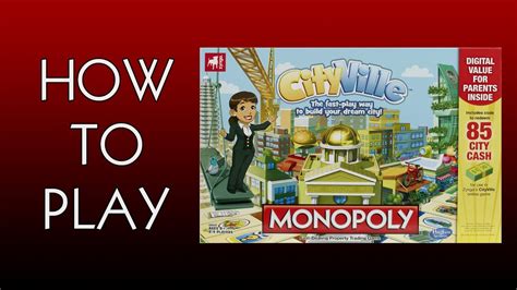 How To Play Monopoly Cityville Board Game By Hasbro Youtube