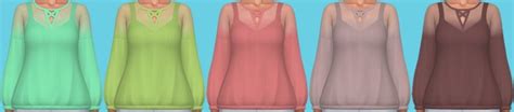 Annetts Sims 4 Welt Eco Lifestyle Recolors Shirt And Jeans Nr 2