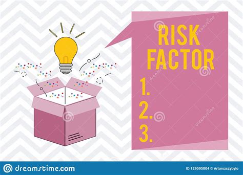 Text Sign Showing Risk Factor Conceptual Photo Something That Rises
