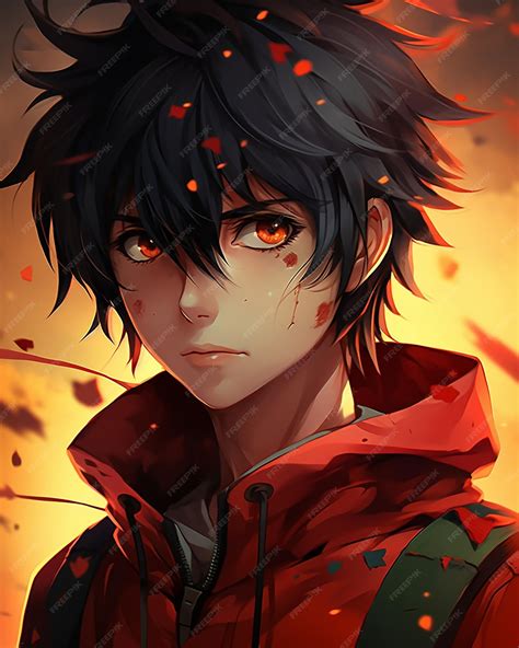 Premium AI Image | Unveiling the Enigmatic Charms of the Anime Boy