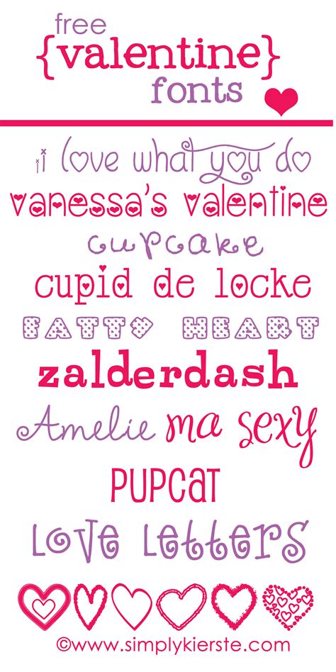 Free Valentine Fonts