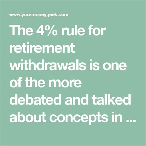 The 4 Rule For Retirement Withdrawals Is It Still Safe Personal