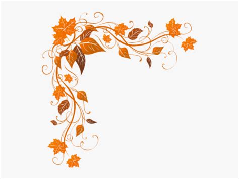 Pin By On Fall Fall Leaves Corner Border Hd Png Download Kindpng