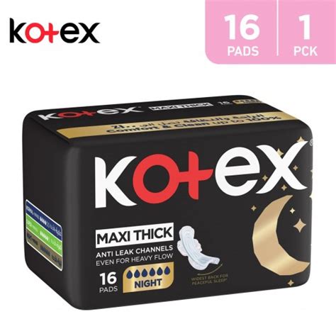 Kotex Night Time Maxi Pads Ubicaciondepersonascdmxgobmx