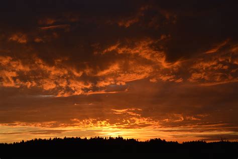 Free Images Afterglow Red Sky At Morning Cloud Daytime Nature