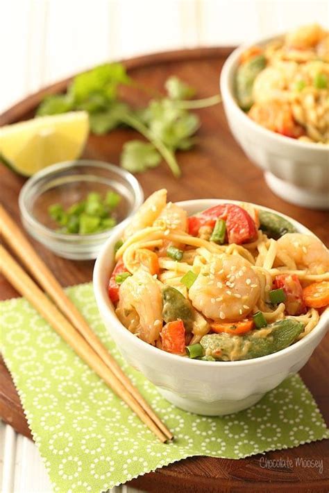 If you find that the rice paper is wrinkling and softening too quickly, the water may be too hot. Sesame Shrimp Peanut Noodles for a cold lunch or dinner ...