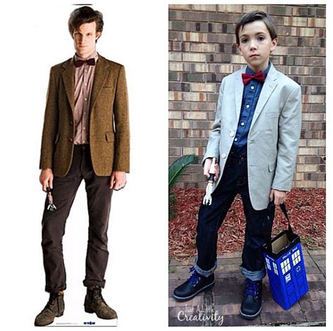 How do you make a childrens doctor costume? DIY Eleventh Doctor Dr Who Costume and Tardis Candy Box