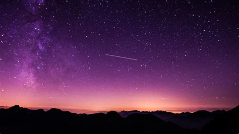 Purple Starry Sky Wallpapers Hd Wallpapers Id 25894