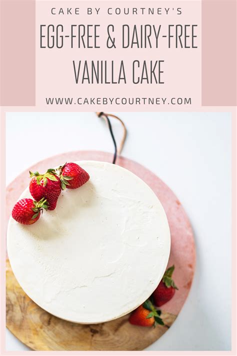 Spoon the frosting onto the cooled cake and spread it evenly with an offset spatula. Cake by Courtney: Egg Free and Dairy Free Vanilla Cake ...