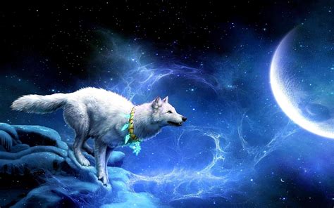 Galaxy Wolf Wallpapers Wallpaper Cave