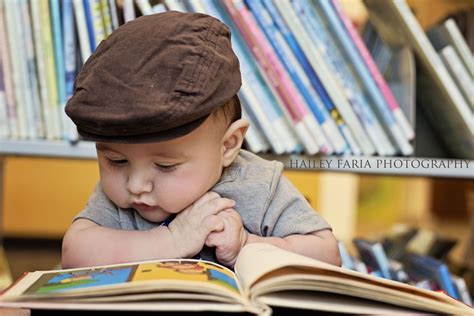 Bookworm Baby Photography Library Cute Kids Pics Children