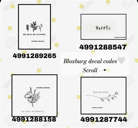 Bloxburg Decal Codes🤍scroll — Gallery Posted By Liv Lemon8