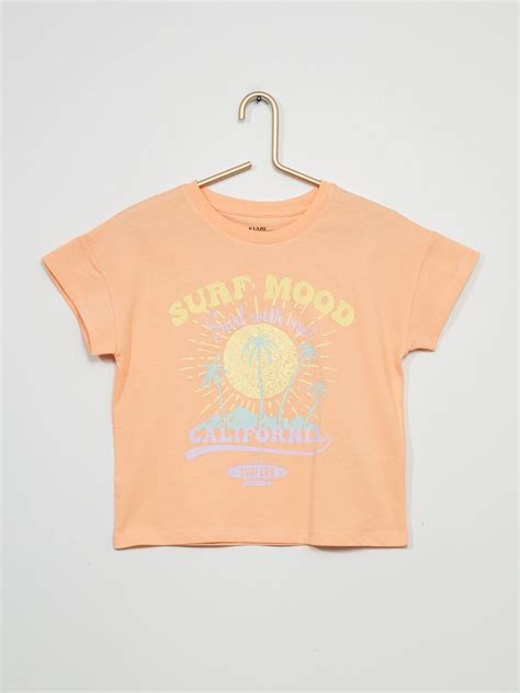 Camiseta Con Estampado De Surf Mood Naranja Kiabi 800€