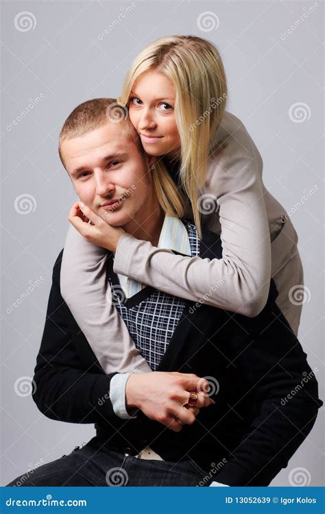 Guy And Girl Hugging Stock Image Image Of Hair Posing 13052639