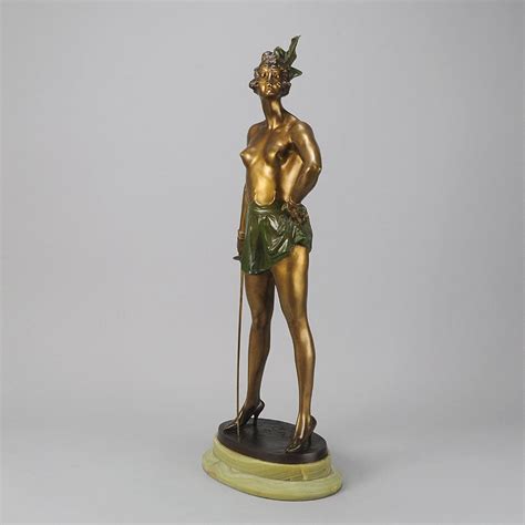 The Fencer Th Century Cold Painted Bronze For Sale At Stdibs