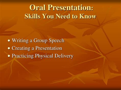 Ppt Oral Presentation Skills You Need To Know Powerpoint