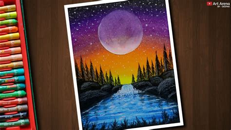 See more ideas about drawing tutorial, drawings, drawing techniques. Small Waterfall Scenery Drawing with Oil Pastels for ...