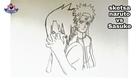 Cara Menggambar Sketsa Naruto Vs Sasuke Gambar Sketsa Naruto Vs Sasuke