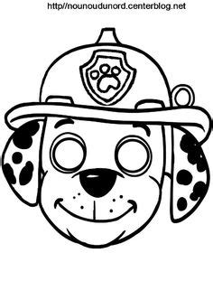 Print out paw patrol chase mask - Printable Coloring Pages For Kids in