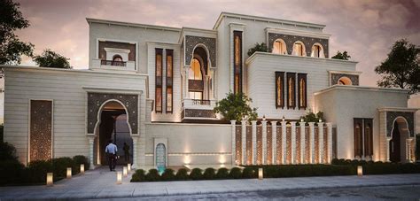 Islamic Private Villa On Behance House Architecture Design