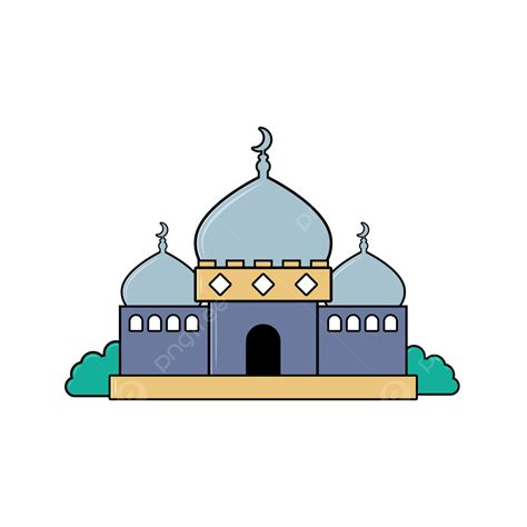Mosque Vector Hd Png Images Flat Mosque Clipart Muslim Mosque