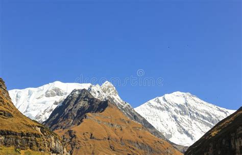Annapurna Mountain Range In Nepal Stock Image Image Of Quest High