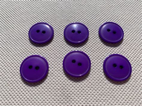 Medium Button Purple Sewing Buttons 78 Vintage Sewing Button Etsy