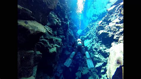 Scuba Diving Between The Tectonic Plates In Iceland Youtube