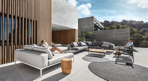 To offer an unparalleled outdoor furniture buying experience. Gloster | Grid Collection - Modern Luxury Outdoor ...