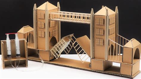 Diy How To Make Tower Bridge From Cardboard At Home Youtube