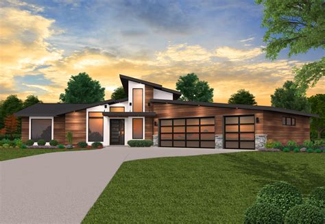 Contemporary One Storey House Plans