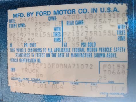 1980 1986 Axle Code Chart Needed Page 2 Ford Truck Enthusiasts Forums