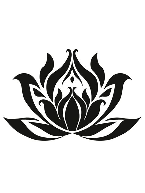 Free Printable Lotus Stencils And Templates