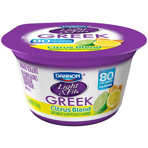 Dannon Light And Fit Greek Nonfat Yogurt Citrus Blend Greek Donelans