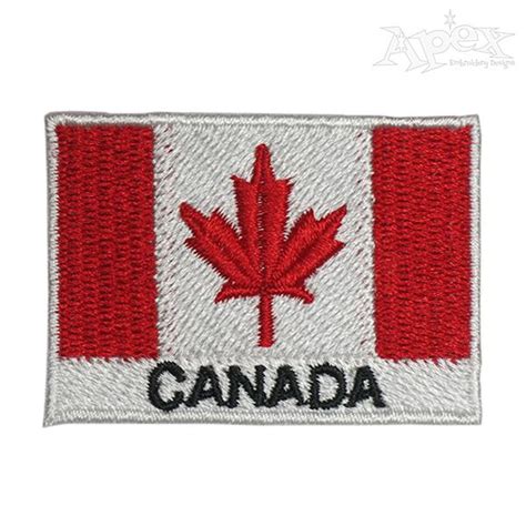 Canada Flag Embroidery Design | Apex Embroidery Designs, Monogram Fonts ...