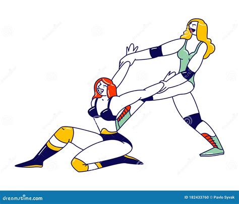 Female Wrestling Cartoons Illustrations And Vector Stock Images 190