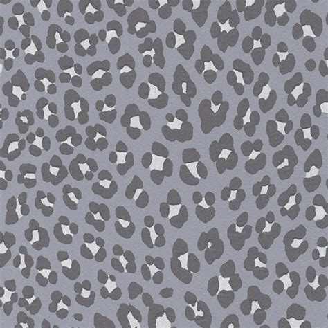 Leopard Animal Skin Effect Wallpaper Grey Charcoal