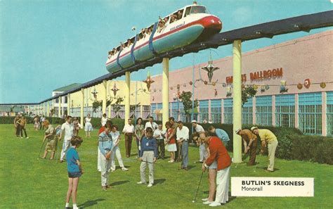 The building to the left was the shopping centre which also housed the table. Butlins Skegness Monorail in 2020 | Butlins, British ...