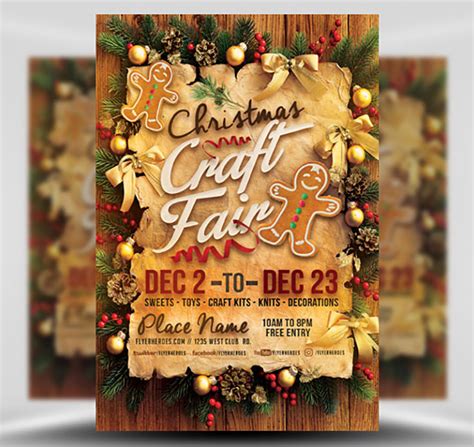 How travel changes during christmas. Christmas Craft Fair Flyer Template - FlyerHeroes