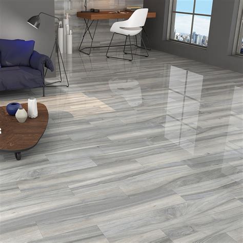 Tile floors are easy to keep clean because all you need to do is regularly sweep or vacuum them, plus wipe up any spills immediately. 120x20 Time Grey Porcelain wood effect Tiles