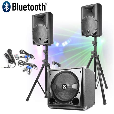 Active Powered Pa Speaker Sound System For Mobile Dj Disco Setup 12