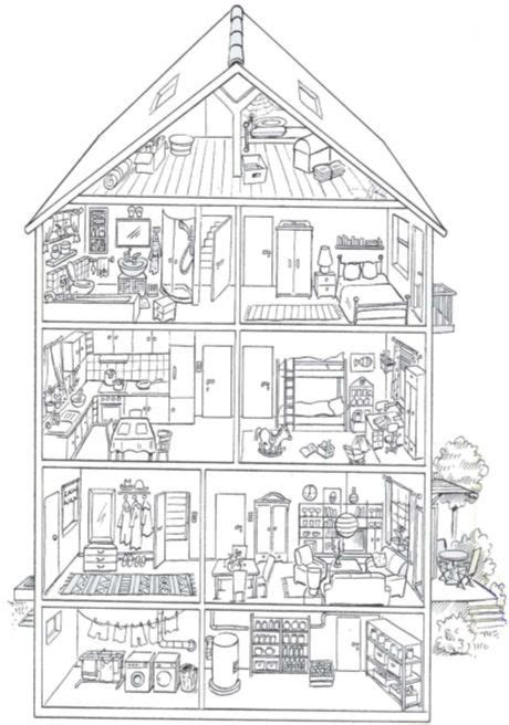 Touch This Image Das Haus By Madameb Coloring Books Coloring Book