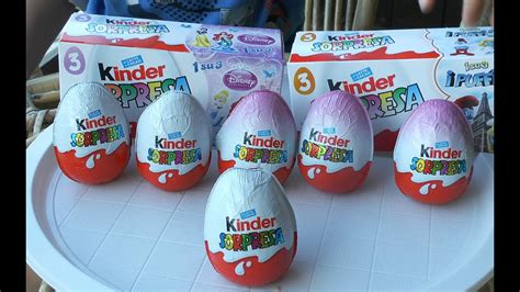 Kinder Surprise from Italy 6 Eggs of Kinder Sorpresa ...