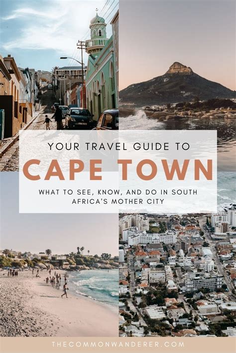 Cape Town With The Words Your Travel Guide To Cape Town