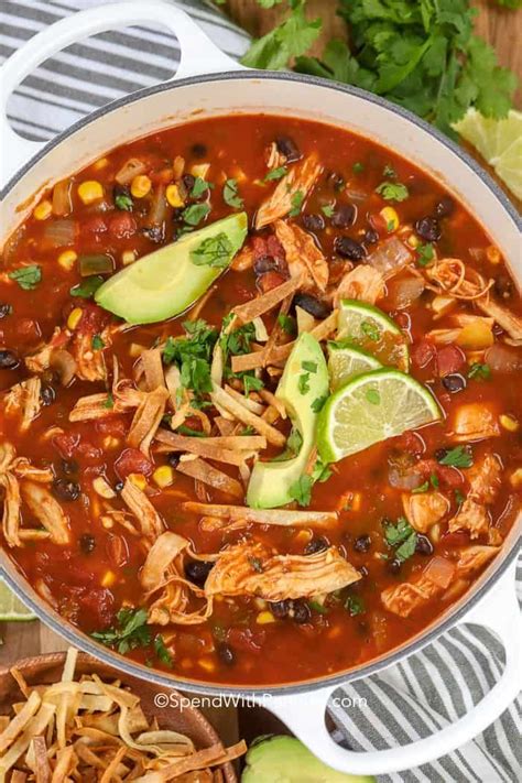 If you are looking to stretch your meat or feed a crowd, this is your recipe! This easy chicken tortilla soup is the perfect comfort ...