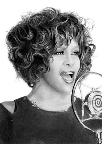 Beverly Hills Celebrity Portraits Celebrity Art Celebrity Drawings Whitney Houston Pictures