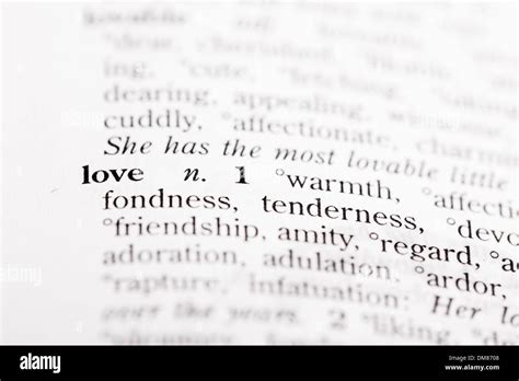 Love Definition Hi Res Stock Photography And Images Alamy