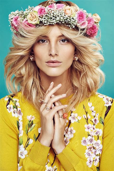 Michaela Kocianova In Florals For Elle Czech By Branislav Simoncik Fashion Floral Beautiful