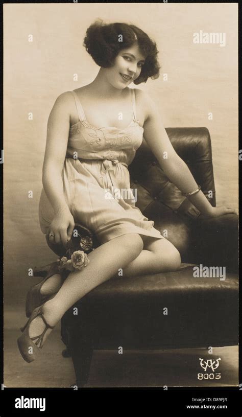 Weibliche Art Unterwäsche der er Jahre Stockfotografie Alamy