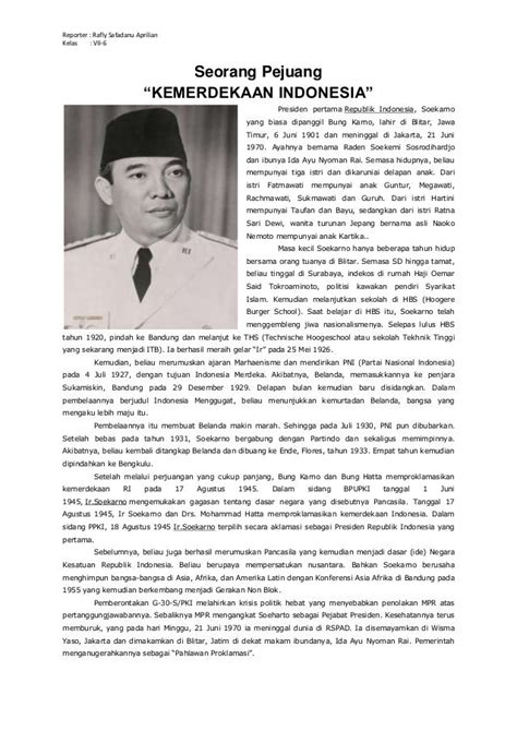 Biografi Soekarno Presiden Ri Pertama Gambaran